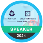 KubeCon + CloudNativeCon Europe 2024 Speaker Badge