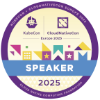 KubeCon + CloudNativeCon Europe 2025 Speaker Badge