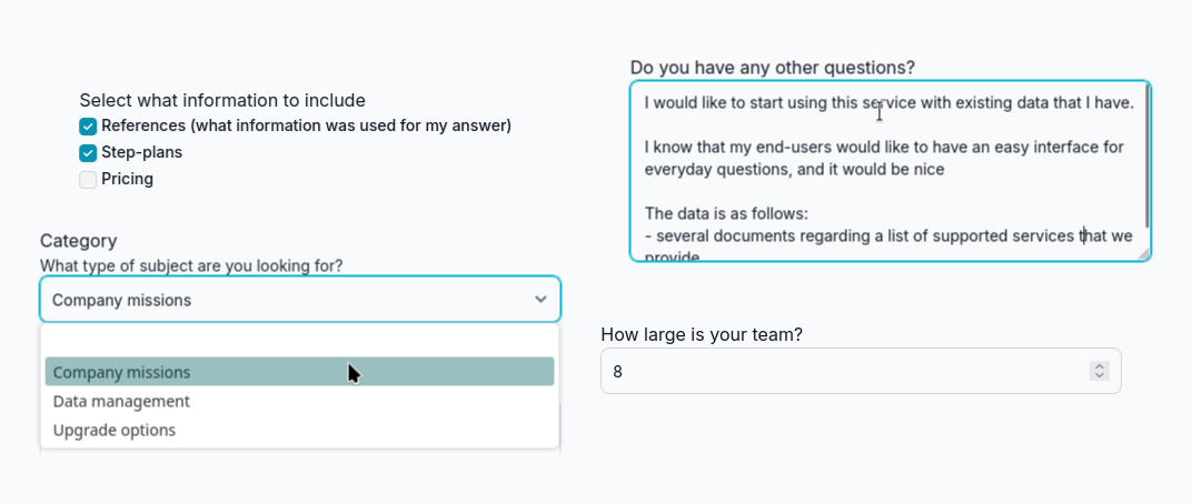 Add fields fit to your customer needs