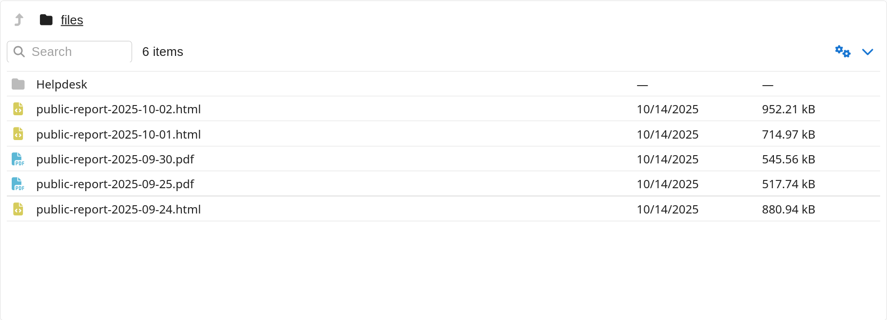 Upload files